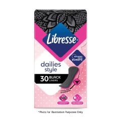 Libresse Slim Panty Liners Black 15cm (8x30s) G1 V4